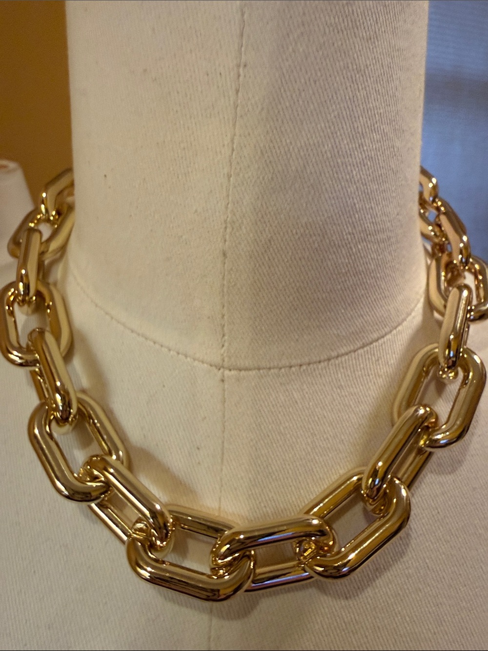 J. Crew Factory Polished Gold Link Necklace